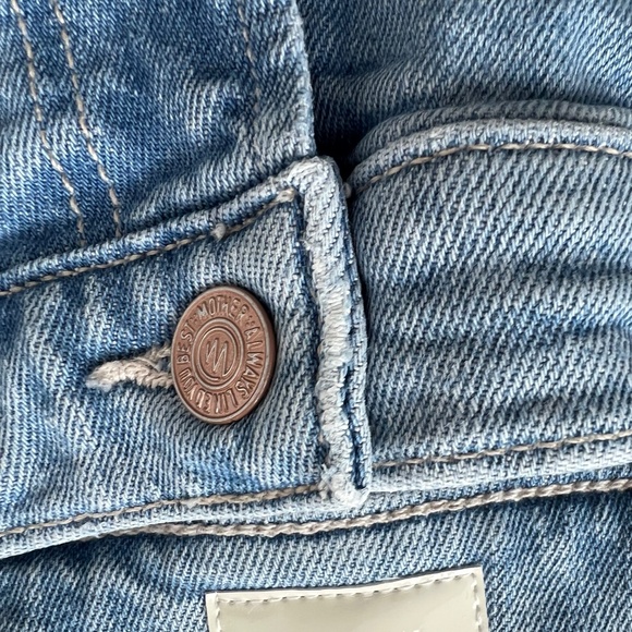 MOTHER The Patch Rambler Ankle Chew Relaxed Fit Wide Leg Jeans - Picture 9 of 16